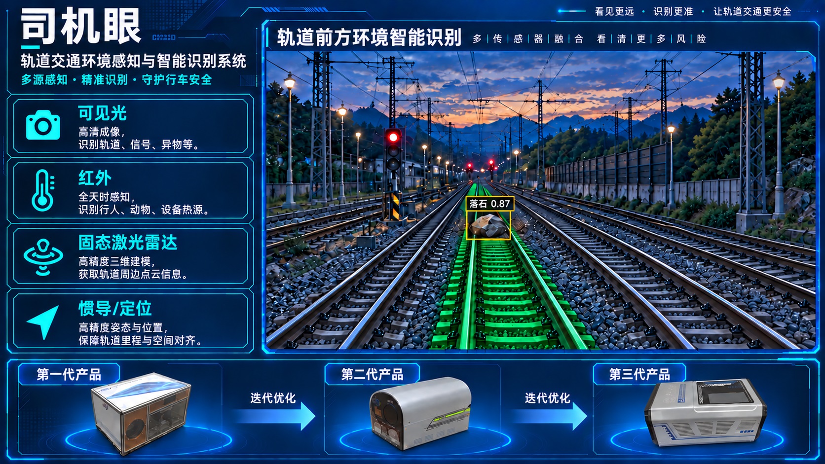 Driver's Eye railway perception system
